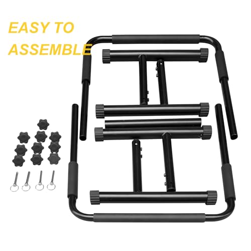 Dip Bars L-Sits Parallel Bars Adjustable Strength Training Fitness Dip Stand for Home Gym, Functional Full Body Exercise for Tricep Dips