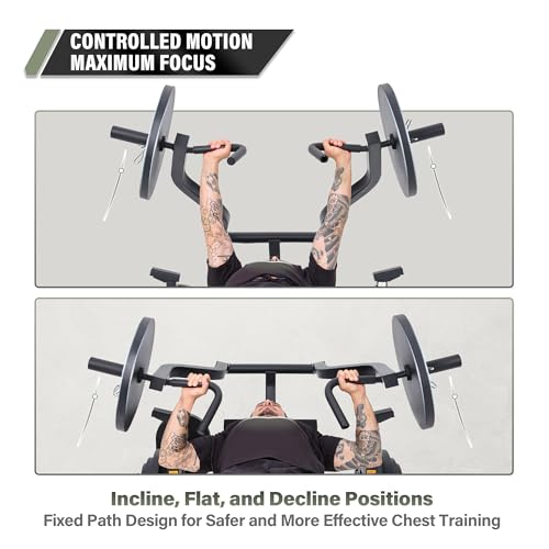Major Fitness Drone P1 Bench Press Rack with Independent Arms – Adjustable Flat & Incline Bench Press for Chest & AB Workouts – Perfect Home Gym Equipment