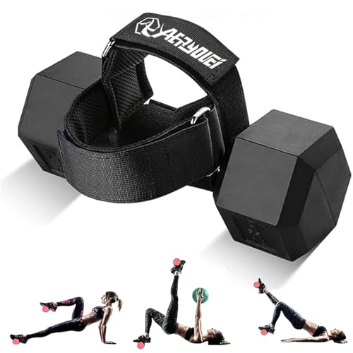 Dumbbell Foot Attachment, Tibialis Trainer, Adjustable Ankle Weights, Leg Workouts at Home for Hip Flexors,Ankle Straps for Weight Lifting,Shin Splint,Hamstring Curls,Leg extensions,Home Gym Equipment - color: Black (Single)