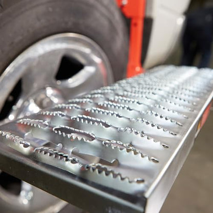 Ironton Truck Tire Service Step, 300 Lb Capacity, Fits Tires up to 13 in. Deep, Non-Slip Steel Platform, Folds Flat for Storage, Fully Assembled, for Trucks, SUVs and Semi Trucks