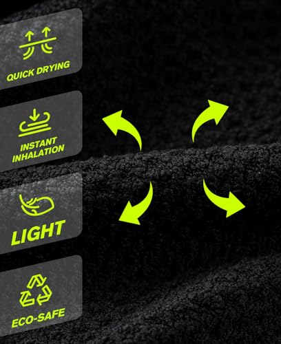 Super Absorbent, Fast Drying Towel - Waffle Weave Sport Towels Gym Towels Workout Sweat Towels for Swimming Beach Hiking Yoga Travel Sports Fitness Towel Duo Set