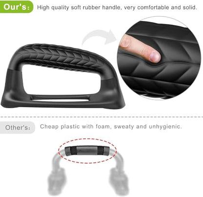 SELEWARE Push Up Bars Pushup Stands Handstand Bars, Soft Rubber Handle Provide Comfy Grip, Fit for Calisthenics, Fitness, Floor strength training, Stable and Sturdy Construction Support 500 lbs
