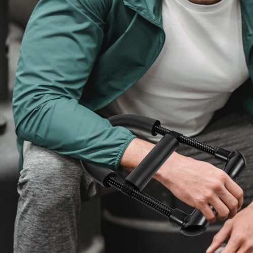 Wrist Strengthener Forearm Exerciser Grip Trainer Indoor Fitness Device for Arm Workout Hand Strengthener with Metal Abs Sponge 10.23X5.51X1.18In