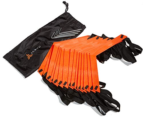 Speed and Agility Ladder, Extra Long 21-Foot with 15-Rungs to Improve Balance, Acceleration, Lateral Speed, Change of Direction, and Body Control