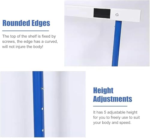 Adjustable Height Hurdles Training Equipment， Adjustable Height 30-42In Agility Hurdles Outdoor Workout Training Pole Set Professional Hurdle
