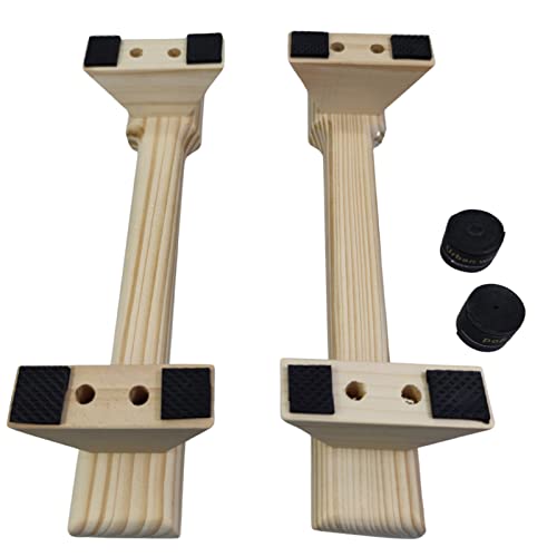 ZYSM Push-up Stand,Wooden Parallettes Pushup Bars Non-Slip Base Handstand Bars Exercise Calisthenics Equipment, Fitness Pushup Handles Stands for Men Women Strength Training,Planks Calisthenics
