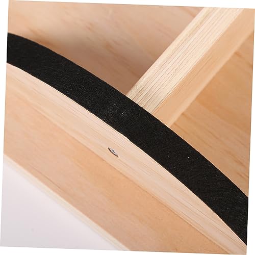 BESPORTBLE Wobble Board for Home Twist Balance Training Mat Advertising Board Barbell Pad Steel Slant Board Skim Board Rack Signs Puzzle Board Poster Board Adjustable Dumbbell Sport Wooden