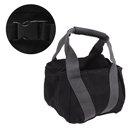 Workout Sandbag with Ergonomic Handle, Tear Canvas Training Sandbag, Adjustable Weight 0-25lbs for Fitness Exercise, Durable Weightlifting Sandbag for Home Gym and Outd