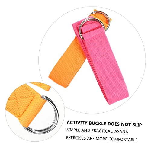 Happyyami 2pcs Yoga Stretching Belt Yoga Bands Resistance Straps Glute Bands Exercise Resistance Bands Training