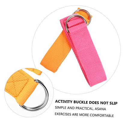 Happyyami 2pcs Yoga Stretching Belt Yoga Bands Resistance Straps Glute Bands Exercise Resistance Bands Training