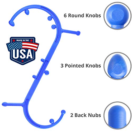Body Back Buddy Classic Blue & Massage Stick Bundle for Muscle Pain Relief - color: Blue