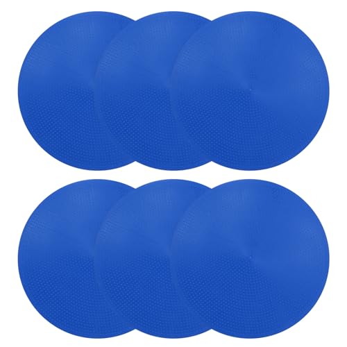 PATIKIL Spot Markers, Non-Slip Floor Dots Agility Markers Flat Field Cone Poly Dot - color: Blue