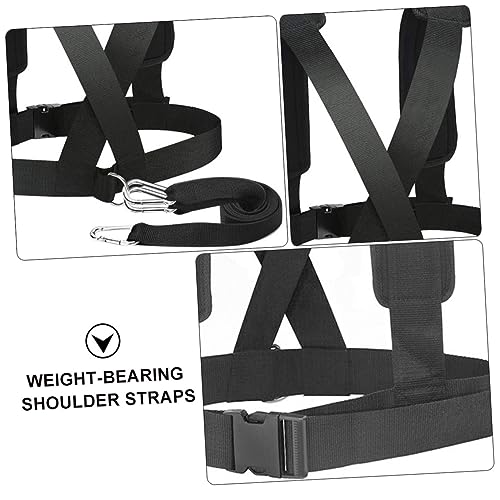 Mikikit 2pcs Weight-bearing Training Belt for Strength Training and Sled Pulling Fitness for Outdoor Workouts and Tire Drags