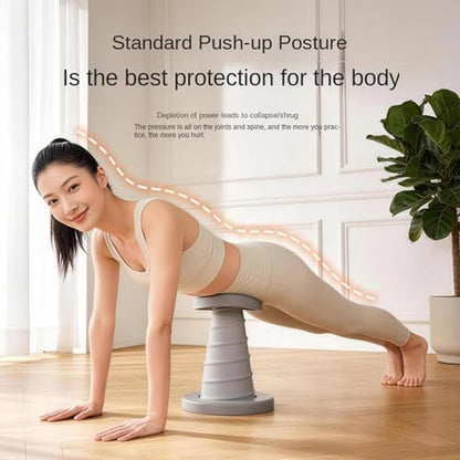 Push Up Handles for Floor, Automatic Rebound Exercise Training Rack, Parallettes Bars, for Living Room Backyard Floor Gym Home Hotel Dorm
