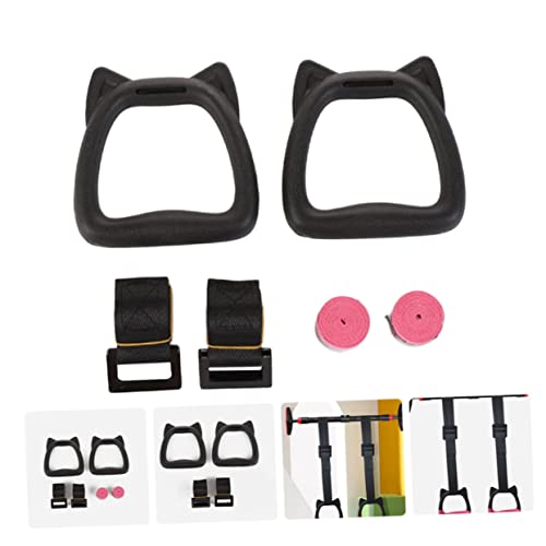 Happyyami Adjustable Gymnastics Rings with Straps for Kids 1 Set of Professional Fitness Circles for Indoor Strength Training and Pull-Ups Suitable for Home Exercise