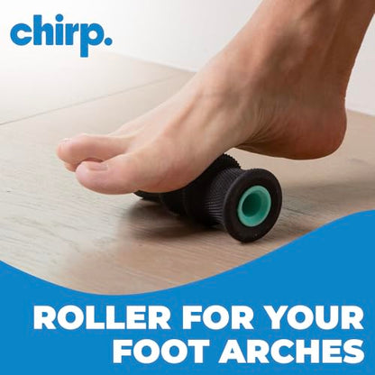 Chirp Foam Roller for Foot Massage and Pain Relief, Wheel+ 2" Foot Roller
