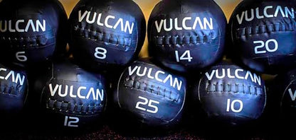 VULCAN Soft Medicine Ball – Durable High-Performance Weighted Exercise Ball for Core Workouts, Wall Ball Throws, Squats, and Partner Drills | Ideal for Home Gym and Functional Fitness Training - style: 12 lb Medicine Ball