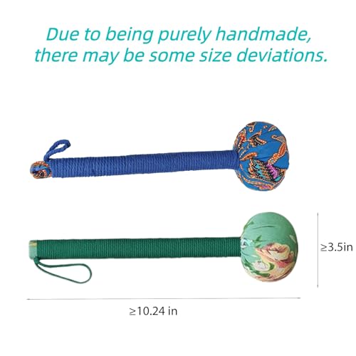 Traditional Moxa Stick Massager - Handheld Mugwort Massage Hammer for Pain Relief, Muscle Relaxation, Acupressure - Ergonomic Grip with US Design Patent (Blue Green…) - color: Blue Green…
