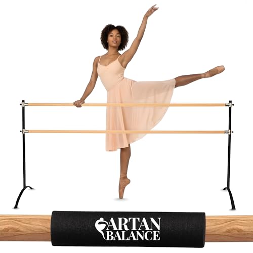Portable Ballet Barre for Home or Studio – Adjustable Freestanding Curved Dance Bar for Kids & Adults, Ideal for Stretch, Pilates, Dance & Active Workouts White