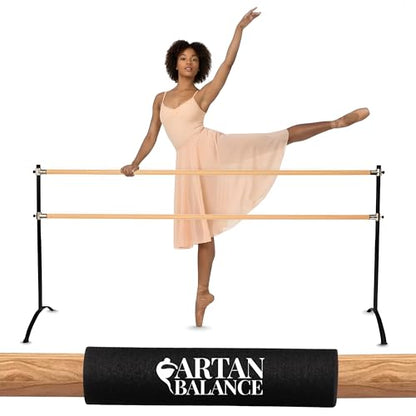 Portable Ballet Barre for Home or Studio – Adjustable Freestanding Curved Dance Bar for Kids & Adults, Ideal for Stretch, Pilates, Dance & Active Workouts White