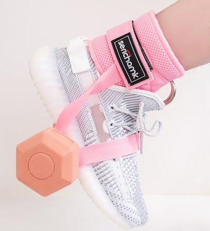 Adjustable Adjustable Feet Dumbbell Attachment,Feet Weight Lifting-Foot Weights for Exercise, Leg Extensions,Tibialis Trainer,Leg Lift Exercise Equipment - color: Style 3-Pink 2pc