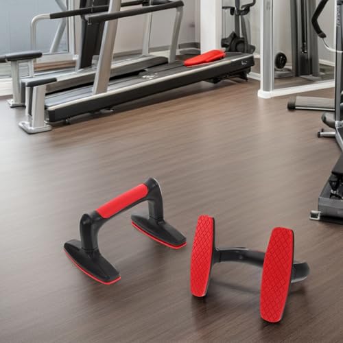 Yardwe 2pcs Push up Parallettes Bars Non-slip Plastic Push up Handles for Floor Strength Training Home Gym Fitness Equipment for Men and Women