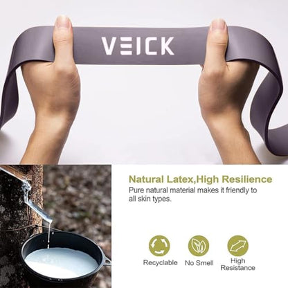 VEICK Pull Up Assist Resistance Bands for Home Gym - color: Green/Purple Set of 5