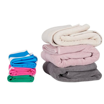 Dock & Bay Beach Towel - Quick Dry, Sand Free - Compact, Lightweight - 100% Recycled - Includes Bag - Cabana - Blue - Large (160x90cm, 63x35) - color: Cabana - Blue, size: Large (160x90cm, 63x35")