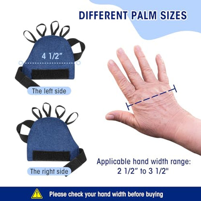 Medium Size Weighted Gloves for Tremors to Provide Hand Stability and Improve Hand Dexterity, Perfect Writing Weights & Hand strengthening Tool（2 x 1/2lb, Each Glove), Blue