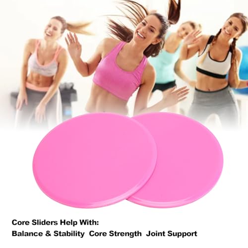 Dual Sided Discs, Exercise Core Sliders for Full Body Workout to Build Functional Core Strength, 7 Inches, 2 PCS, for Home Gym and Travel