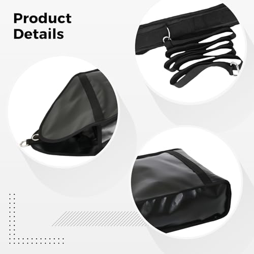 Training Weight Sled With Adjustable Strap, Sandbags, Pvc Leather Drag Bag, Waist Belt, Dimensions 22.44 X 11.81 In / 57 X 30 Cm