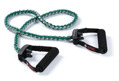 SPRI Braided Xertube Resistance Bands – Premium Exercise Band for Men & Women – Workout Equipment for Home Gym Fitness Training – Comfort Grip for Strength, Weights, and Resistance