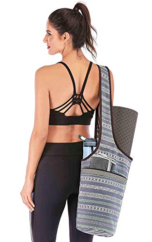 Yoga Mat Bag With Large Size Pocket and Zipper Pocket, Strap Bag, Fit Most Size Mats, Bags and Carriers for Women