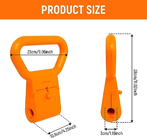 Colaxi Kettlebell Grip with Handle Men Women Portable Adjustable Professional Easy Carry Kettle Grip Dumbbells Grip for Indoor Gym Bodybuilding