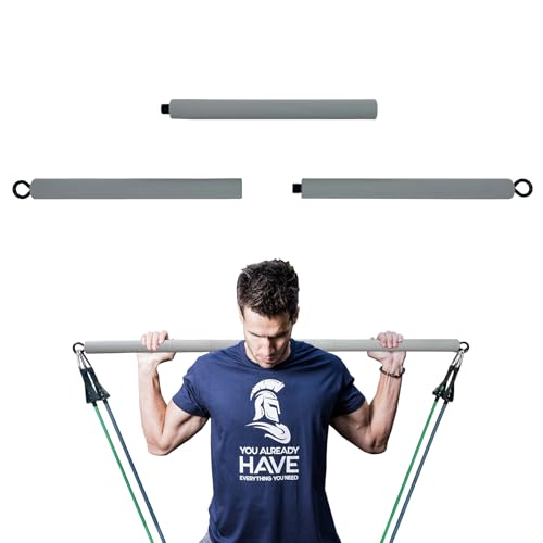 Resistance Band Bar, Body Workout, Portable Pilates Bar, Home Gym Training Equipment, 26 or 39 Inches