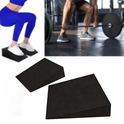 Colaxi 2x Squat Wedge Block Slant Board Heel Elevated Lightweight Nonslip Calf Stretcher Foot Incline Board for Balance Home Gym