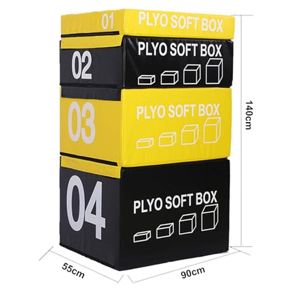 Jump Box, Soft Foam Box, Professional Physical Training Combination Box, Used for Home Gym and Outdoor Exercise. Suitable for Agility Training and Speed Training. - color: E