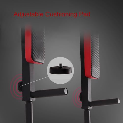 Multifunctional Wall Mounted Pull Up Bar, Heavy Duty Steel Chin Up Bar,Dip Station for Indoor Workout