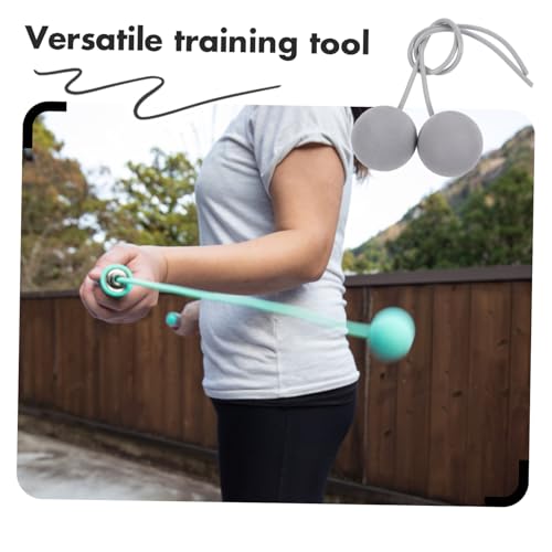 1 Pair Ropeless Ball Skipping Rope Fitness Skipping Rope Ball Cordless Ball Fitness Jump Rope Ball - color: Grey
