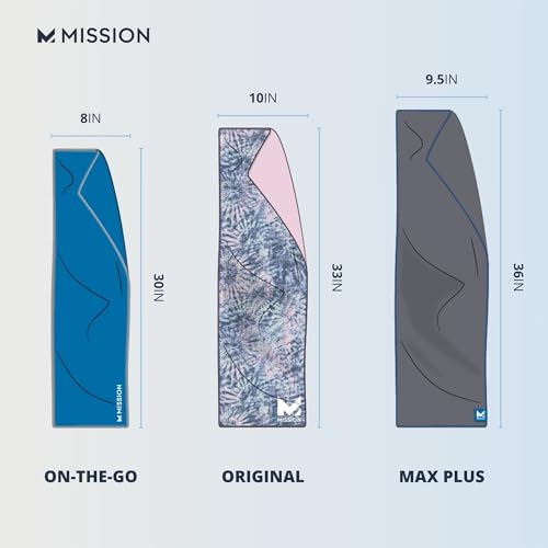 MISSION Max Plus Cooling Towel- Soft, Durable Microfiber - Cools Up to 3 Hours - UPF 50 Sun Protection - Machine Washable - color: Charcoal
