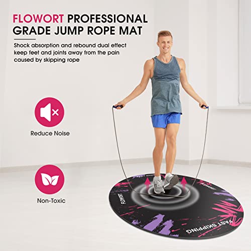 48"x36" (5mm) Jump Rope Mat - color: Purple