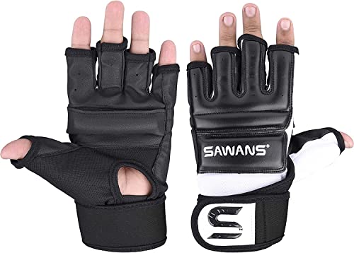 SAWANS Punch Bag Boxing Gloves Karate Mitts MMA Body Combat Taekwondo Training Martial Art Fighting Grappling Muay Thai