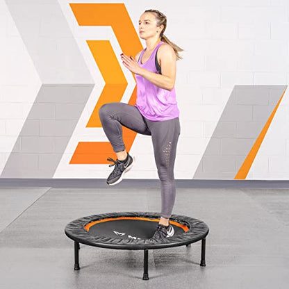 FORZA Mini Exercise Trampoline [40in] | Premium Cardio Fitness Trampette for Home & Gym Workouts, Ideal for Balance, Cardio & Coordination | Durable Steel Frame Springs