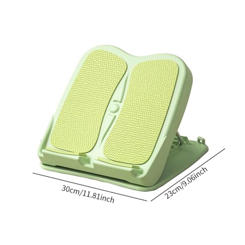 Colaxi Slant Board for Calf Stretching 11 Levels Adjustable Foldable Leg Stretching Slant Board Calf Stretcher for Hamstring Squats, Green - color: green