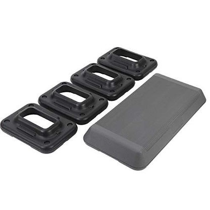 ZENY Exercise Aerobic Stepper Platform 28.5'' Adjustable Aerobic Step with 4 Risers, Fitness and Workout Stepper for Home Gym