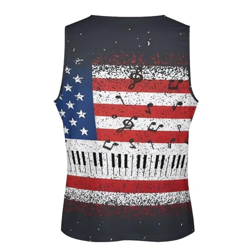 BIVENANT Skull Shirts for Men Novelty Mens Skull Tank Top Big and Tall Tank Tops Graphic Tees Shirt - color: Camo Flag 31, size: 5X-Large