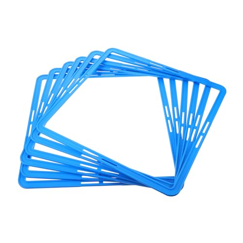6pcs Portable Soccer Training Rings Agility Squares for Football Speed and Agility Training Equipment Goal Ring Lawn for Football