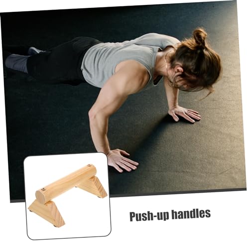 Mikikit 1Set Handles with Non Slip Pads Fitness Equipment for Strengthening Upper and Abdominal Muscles for Home Gym Workouts