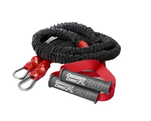 Crossover Cords - Shoulder Resistance/Exercise Bands - Perfect for Warmups, Arm Care, Rotator Cuff Exercise or Physical Rehab from Injury - One Set of 2 Cords - Crossover Symmetry - color: 15 lbs