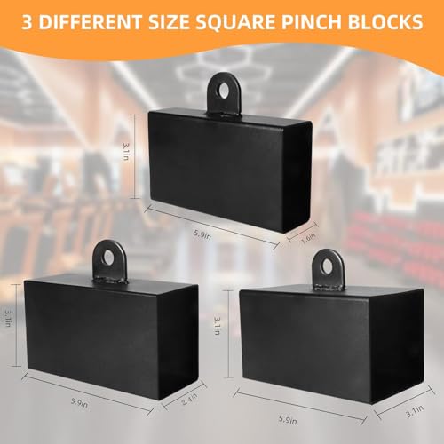 Pinch Block Grip Strength Set : Pinch Trainer Grip with Loading Pin for Finger Forearm Hand Strength Rock Climbing Strengthener Training Workout Equipment